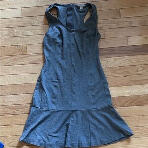 Banana Republic Charcoal Sleeveless Peplum Dress